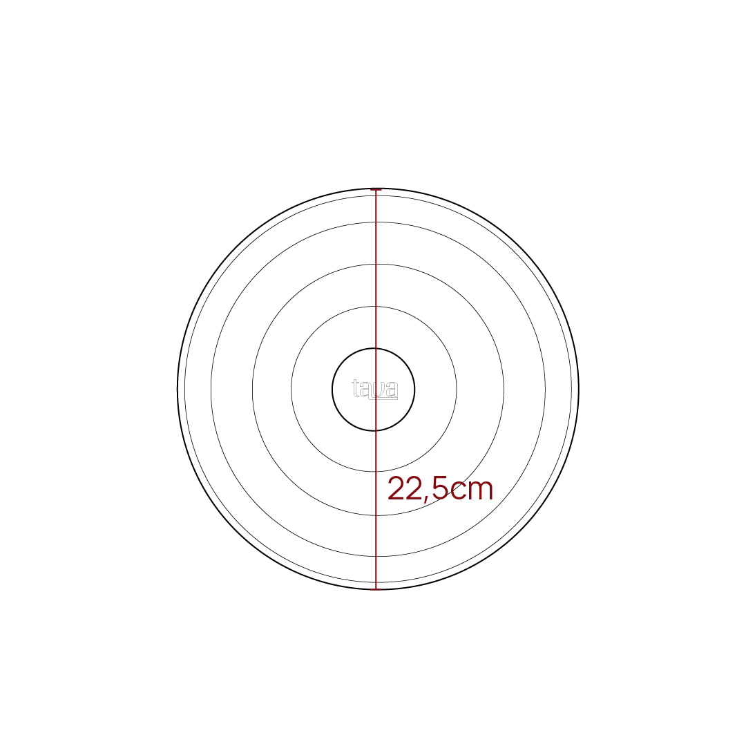 Црвено емајлирано тенџере 3.3L Tava - Image 5