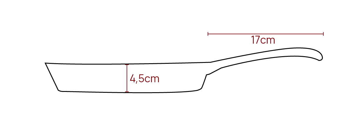 Црвена емајлирана тава 25cm Tava - Image 7