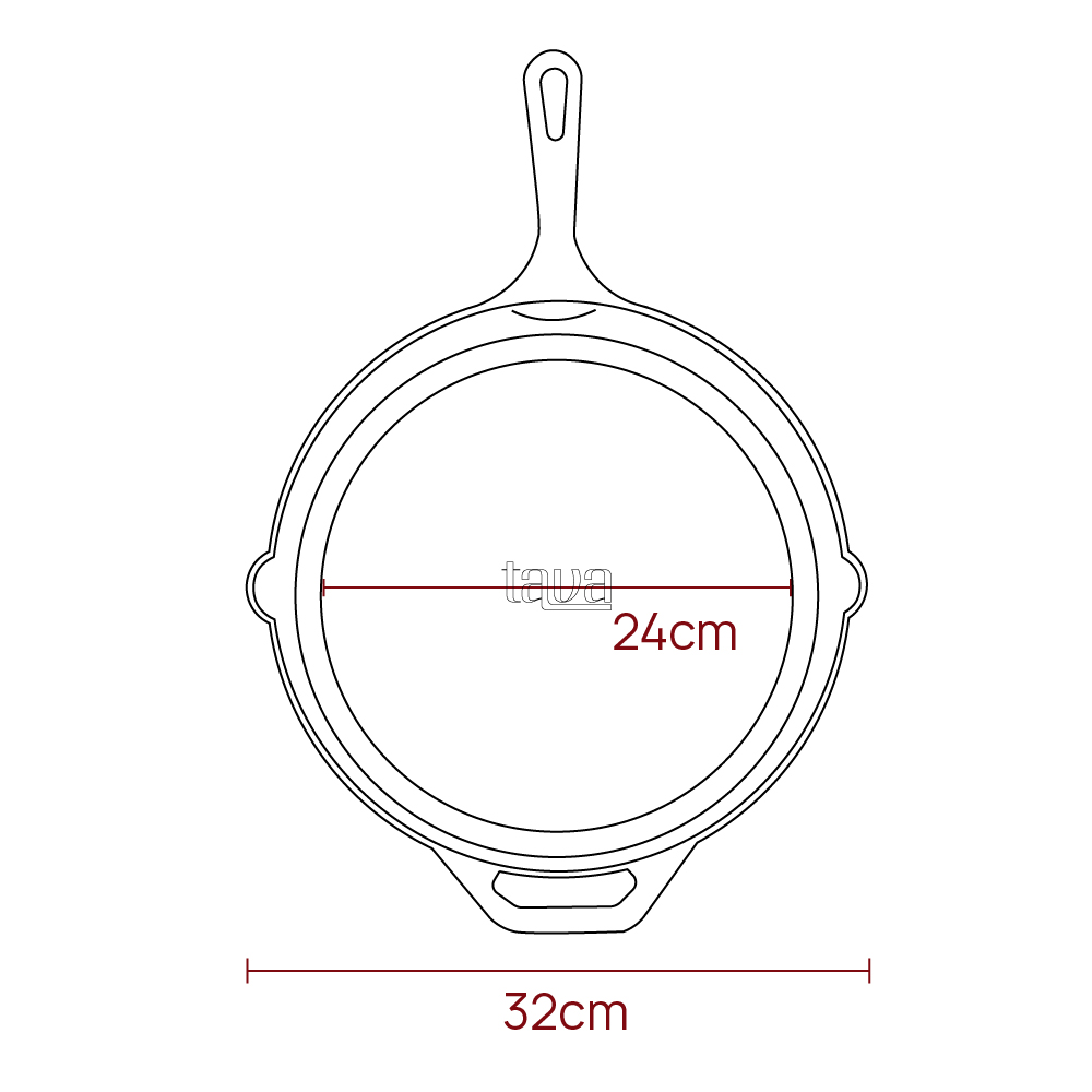 Бела емајлирана тава 30cm Tava - Image 5
