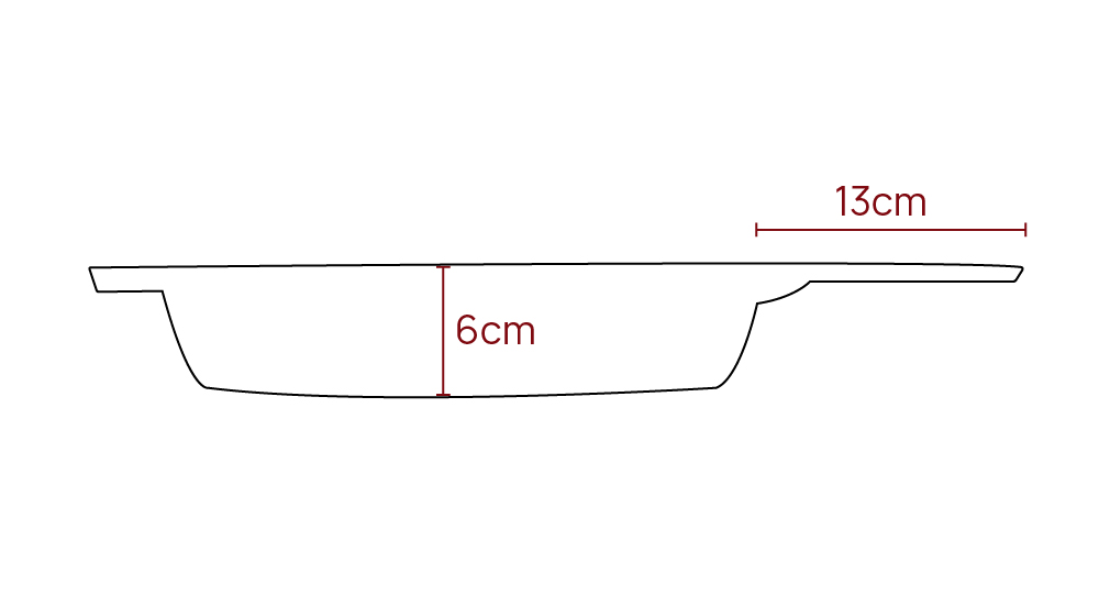 Бела емајлирана тава 30cm Tava - Image 6
