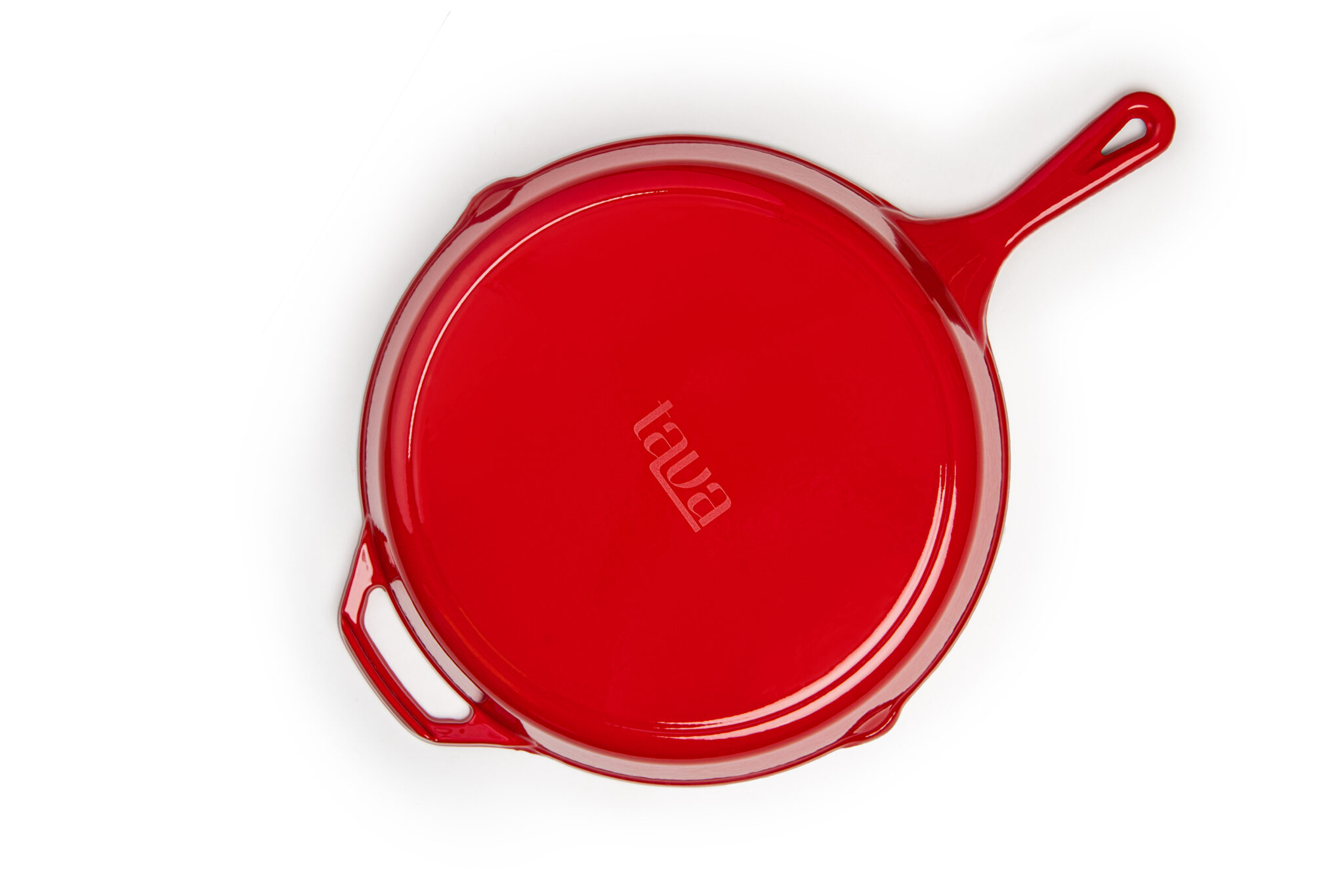 Црвена емајлирана тава 30cm Tava - Image 3