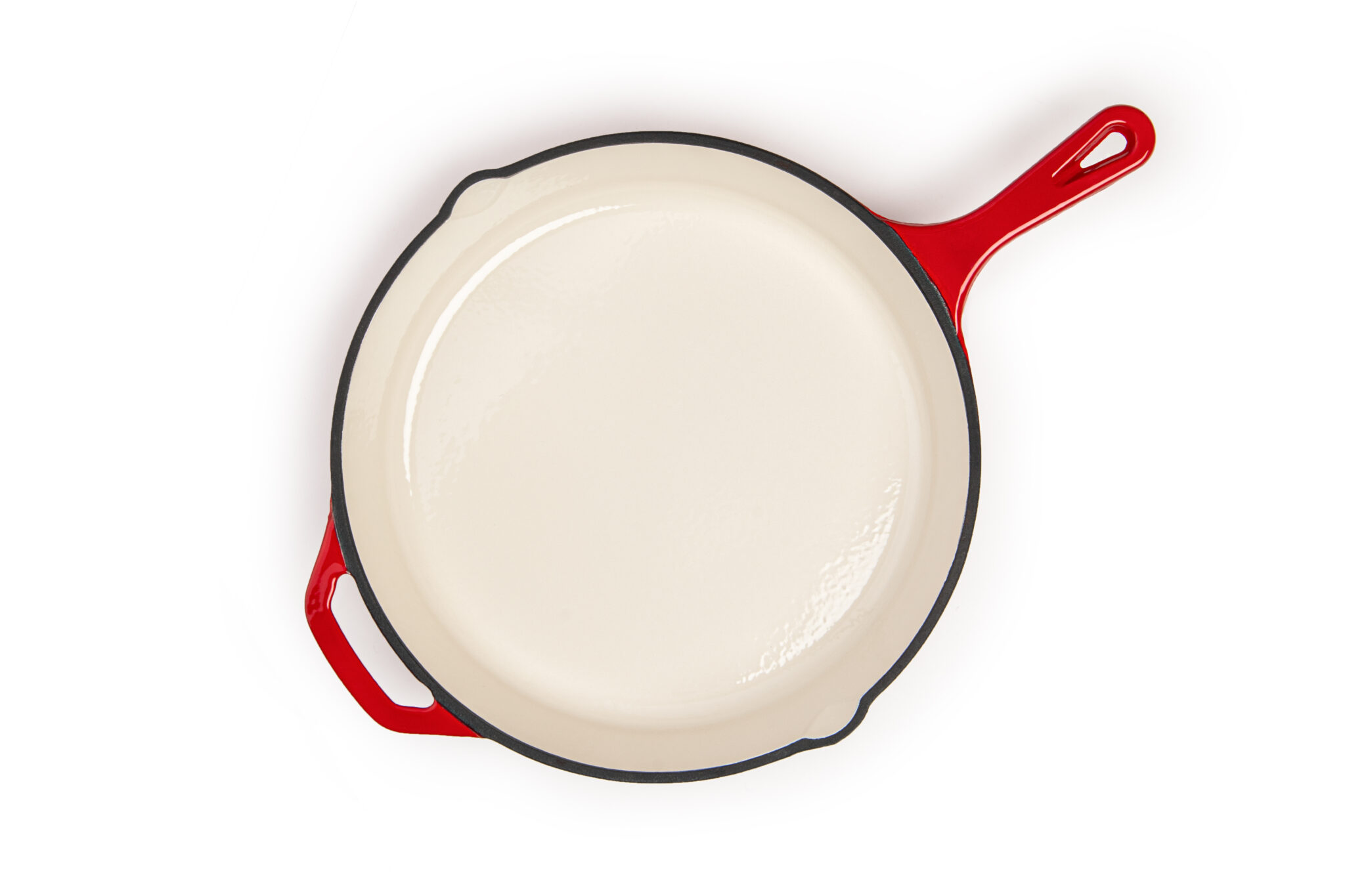 Црвена емајлирана тава 30cm Tava - Image 2