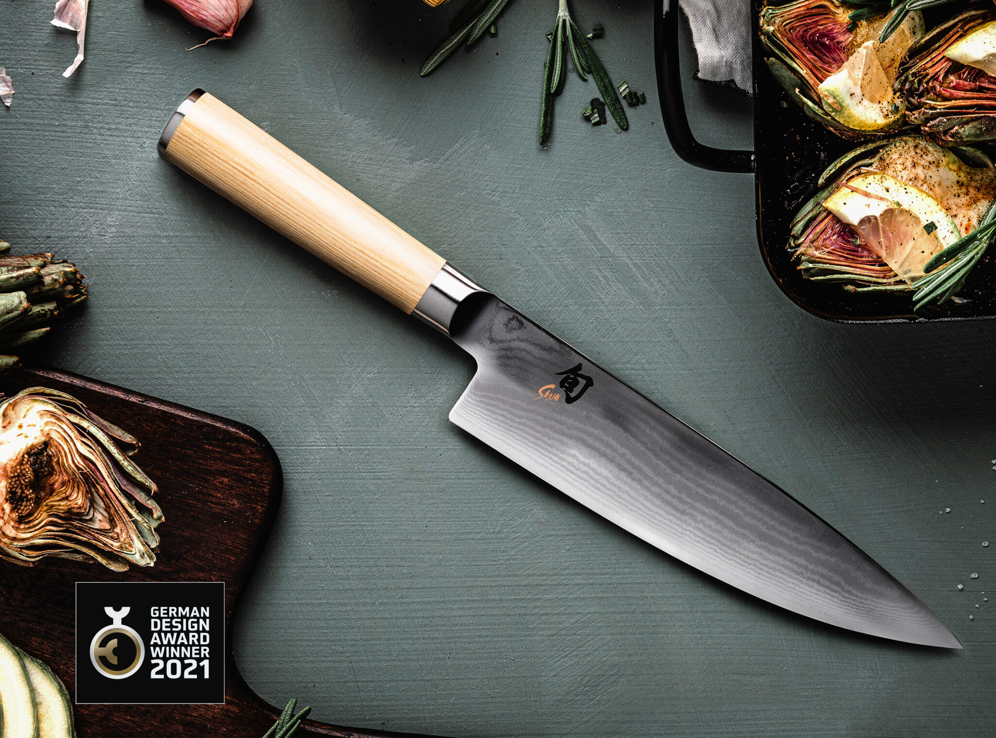 Shun Classic Chef's knife White 20cm - Image 3