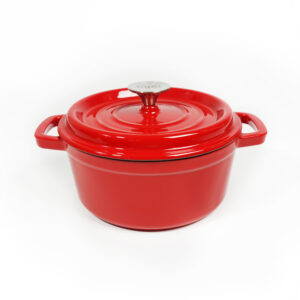 Црвено емајлирано тенџере 3.3L Tava