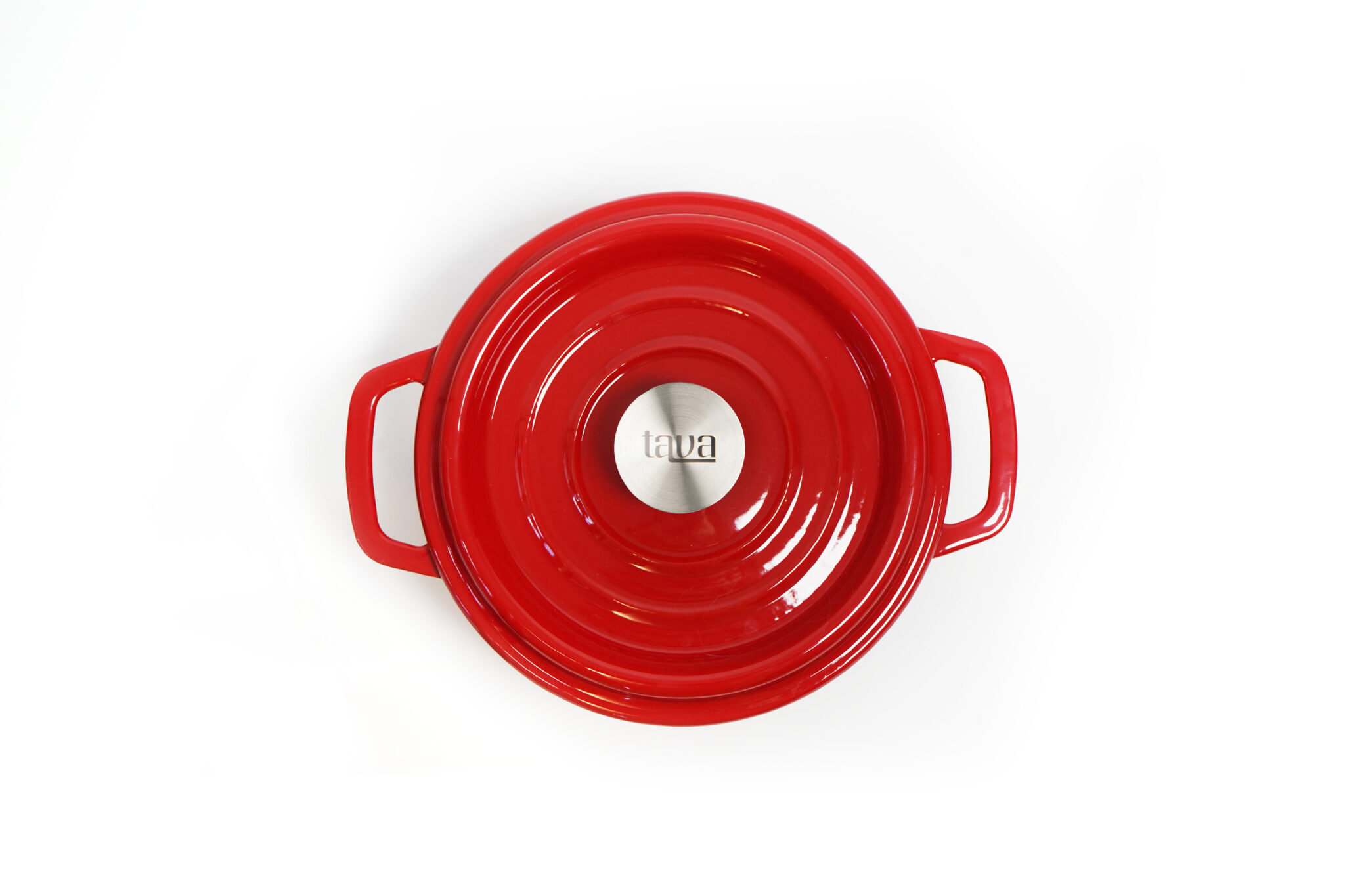 Црвено емајлирано тенџере 3.3L Tava - Image 2