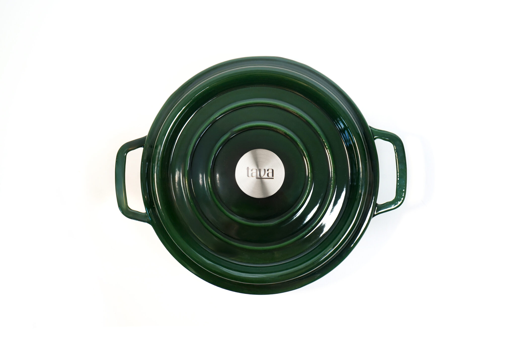 Зелено емајлирано тенџере 5.3L Tava - Image 2