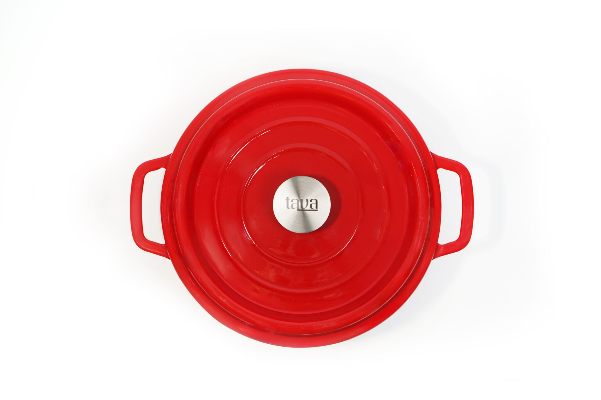 Црвено емајлирано тенџере 5.3L Tava - Image 3